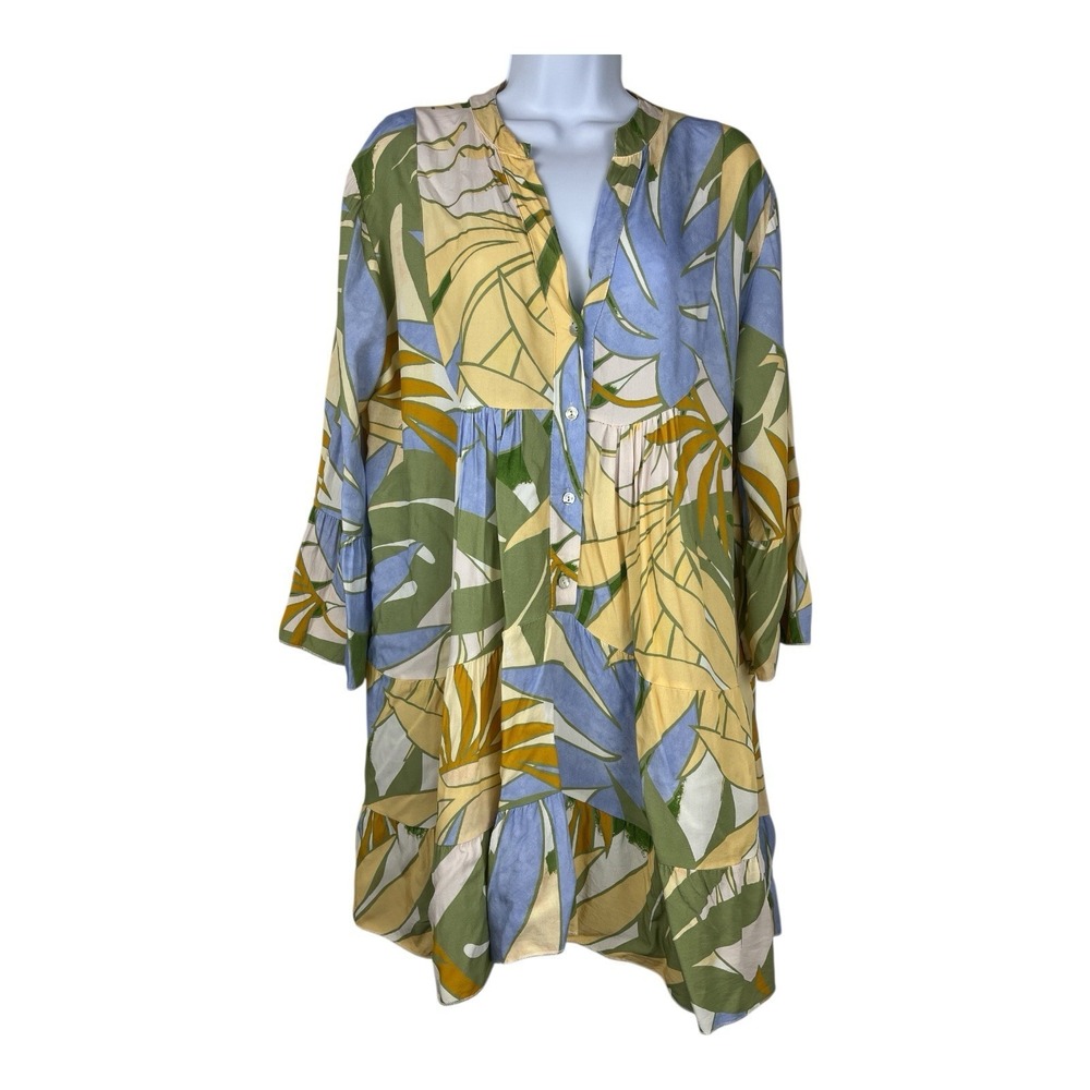 Womens‎ Floral Ruffle Tunic Top Cottagecore Flowy Peasant Lightweight Boho